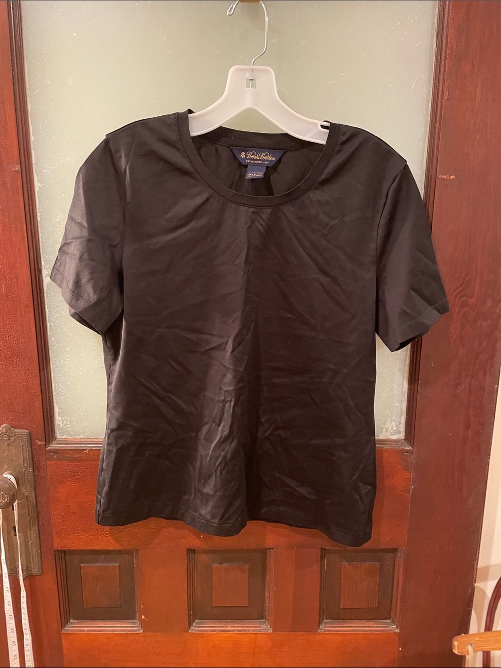 Brooks Brothers Black Short Sleeve Crew Neck Tee